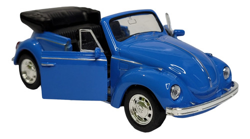 Miniatura Carrinho De Ferro Fusca Conversível Brasileiro