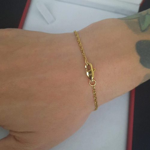 Pulsera Juliana 0.8 Mm Enchapado En Oro 18k