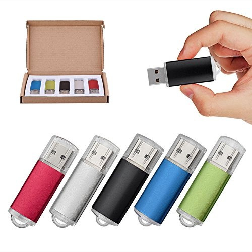 Topesel - Paquete De 5 Memorias Usb Memory Stick Usb 2.0 De