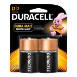 Pilha Alcalina D Grande Duracell Pct C/2 Un, Nfe