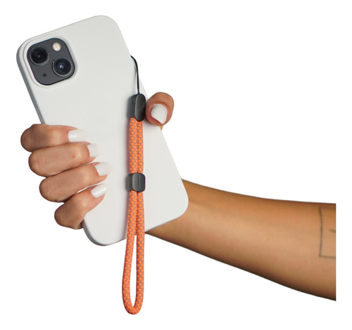 Cordão Para Capinha De Celular Anti Queda Leash Migs Laranja