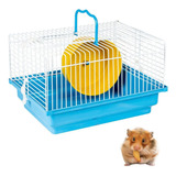 Gaiola Para Hamster Com Rodinha Brasileirinha Básica Cor Azul