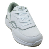 Zapatilla Footy Escolar Princeton Blanca/gris (t.33-38) Depo