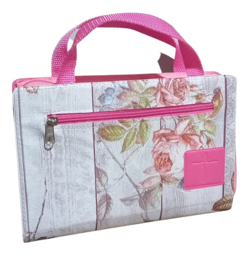 Capa Para Bíblia Com Alça E Bolso Externo | Floral