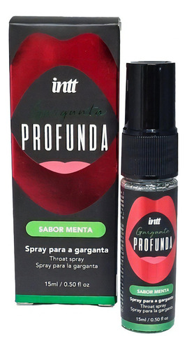 Garganta Profunda Intt Morango Ou Menta Spray Anestésico Sabor Menta