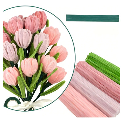 Limpiapipas Para Flores De Tela Premium Chenille | MercadoLibre