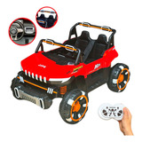 Mini Utv Elétrico Infantil Controle Remoto Vermelho 12v