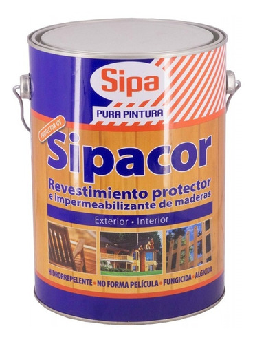 Galon Sipacor Protector E Impermeabilizante Color Encina