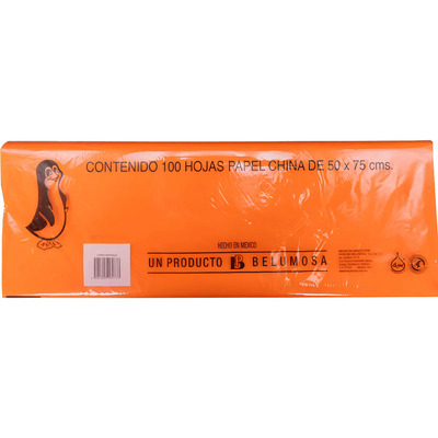 Papel China Belumosa Mandarina 100 Pliegos 75x50cm Decoración | MercadoLibre