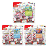 Triplo Pokémon Escarlete 151 Bulbasaur Charmander Squirtle