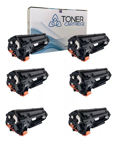 6x Toner 435a 436a 285a Para P1102w M1132 P1005 M1120 Novo