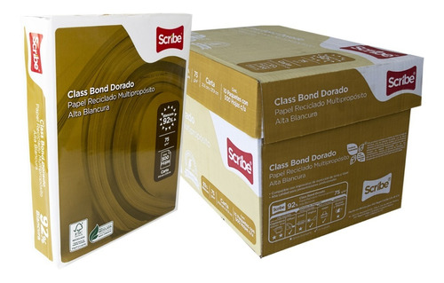 Papel Bond Scribe Oficio Blanco Con 5000 Hojas Class Bond