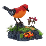 A*gift 2x Pájaro Pájaro Sensor Plástico Decoración Sonido