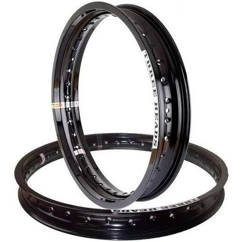 Par De Aros Nx Falcon Pretos (21x1.85 / 17x2.15 ) Threeheads