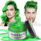 Cera Temporal Para Cabello En Verde, Compatible Con Hombre, 