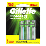 Gillette Mach3 X 6 Unids - Unidad a $9983