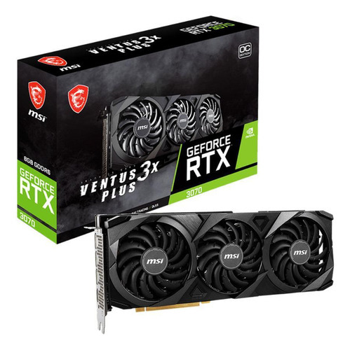 Placa De Vídeo Msi Rtx 3070 Ventus 3x Plus 8gb Oc Lhr