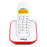 Telefone Sem Fio Ts 3110 Intelbras Branco Com Vermelho