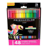 Lápices De Colores Prismacolor Con 24 Doble Punta 48 Colores