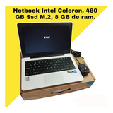 Netbook Intel Celeron, 480 Gb Ssd M.2, 8gb De Ram.