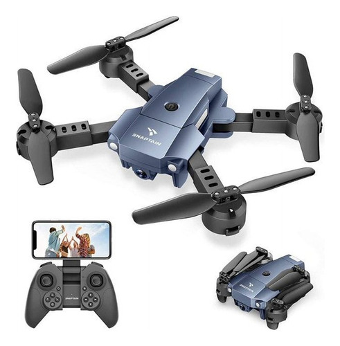 Snaptain A10 Mini Drone Plegable Con Cámara Hd 1080p Fpv Wif Color Azul Petróleo