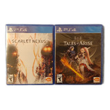 Pack Juegos Físicos Ps4 Scarlet Nexus + Tales Of Arise