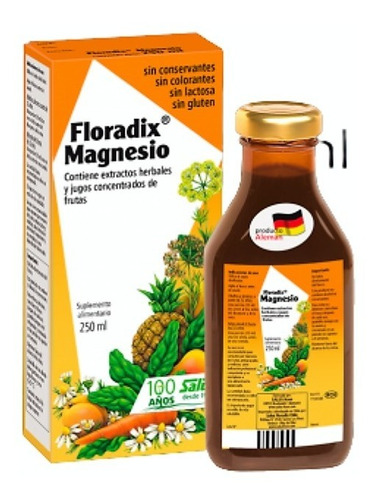 Magnesio Líquido 250 Ml Floradix . Salus Floradix