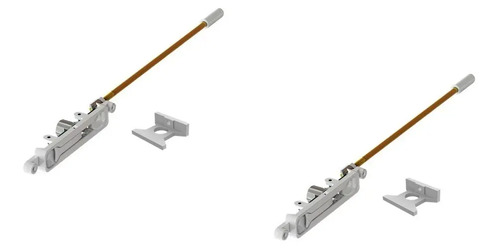 2 Pasador De Maroma Para Puerta Abatible De Aluminio
