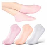 3 Pares Meias Silicone Protetoras E Hidratantes Para Os Pés