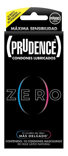 Condones Prudence Zero Extra Delgado Caja Con 10