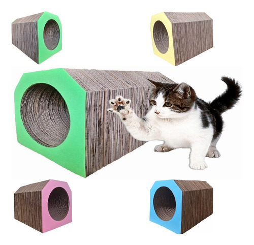 Arranhador Gato Papelao Toca Tunel Casinha Pet - Promoção !