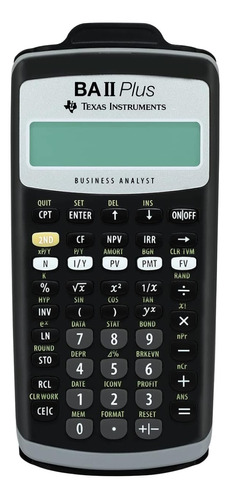 Calculadora Financiera Texas Instruments Ba Ii Plus Negro