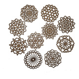 15 Mini Mandalas  - 20 Cm Mdf Cru