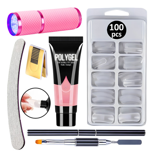 Kit Poligel Polygel Para Alongamento De Unhas Lanterna + F1