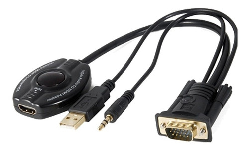 Cable Conversor Vga + Audio A Hdmi Nm-c63 - Netmak