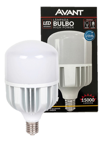 Lampada Bulbo 200w E40 Branco Quente 3000k Alta Potencia