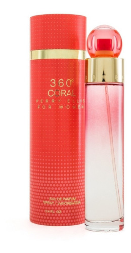 Perfume Dama 360° Coral 100ml Edp Spray Perry Ellis Original