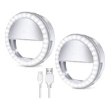 Aro De Luz Led Para Celular Con Soporte - Pack De 2 Aros De 