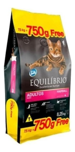Alimento Equilibrio Gato Adulto 7.5kg Hairball / Fauna Salud