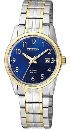 Reloj Citizen Mujer Quartz Fechador Wr50 Grabado Gratis