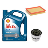Kit De 2 Filtros+aceite Shell Hx7 10w40 Corsa 1.4-1.6//agile