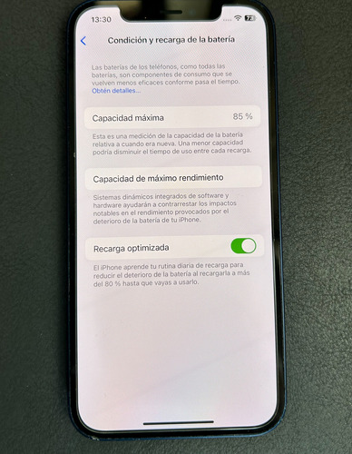 iPhone 12 128 Gb - 85 % Batería - Azul  