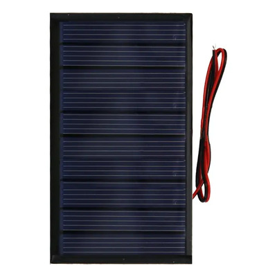 Panel Solar 0.5w 80x45mm 5v 100ma Con Cables Soldados Color Negro | MercadoLibre