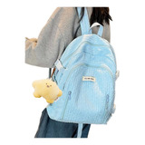 Mochila  Kawaii Colegio Coreano Juvenil Peluche Hidrófugo