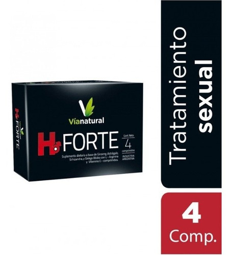 H Forte X4comp. Suplemento Energía Sexual Vigorizante Hombre
