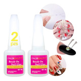 Duo Pegamento Tips Uñas Postizas Uñas Press On Transparente