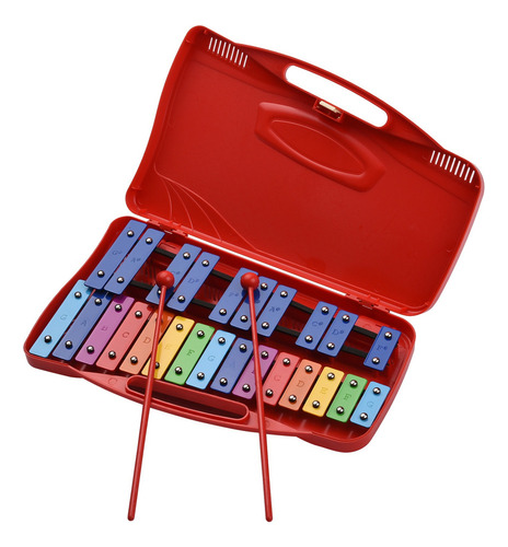 Glockenspiel Rhythm Knock Percusión Xilófono 25 Notas De Man