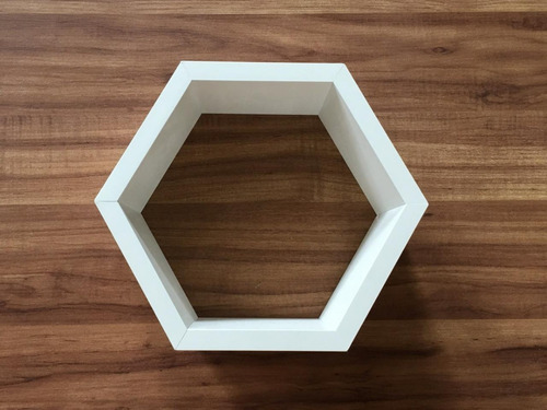 Nicho Hexagonal Colmeia 30x25x10cm Mdf 15mm