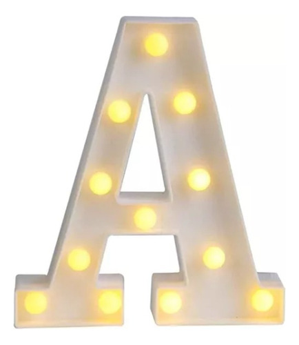 Letras Numeros Led Cumpleaños Fiestas Matrimonios 22cm