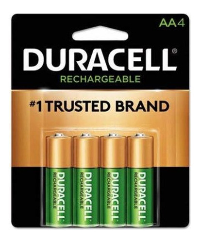 Pilas Aaa Duracell Recargables, Larga Duracion - 4 Unidades